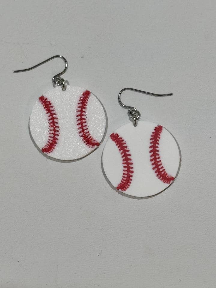 Earrings Hello Baseball for wholesale by Unique4u