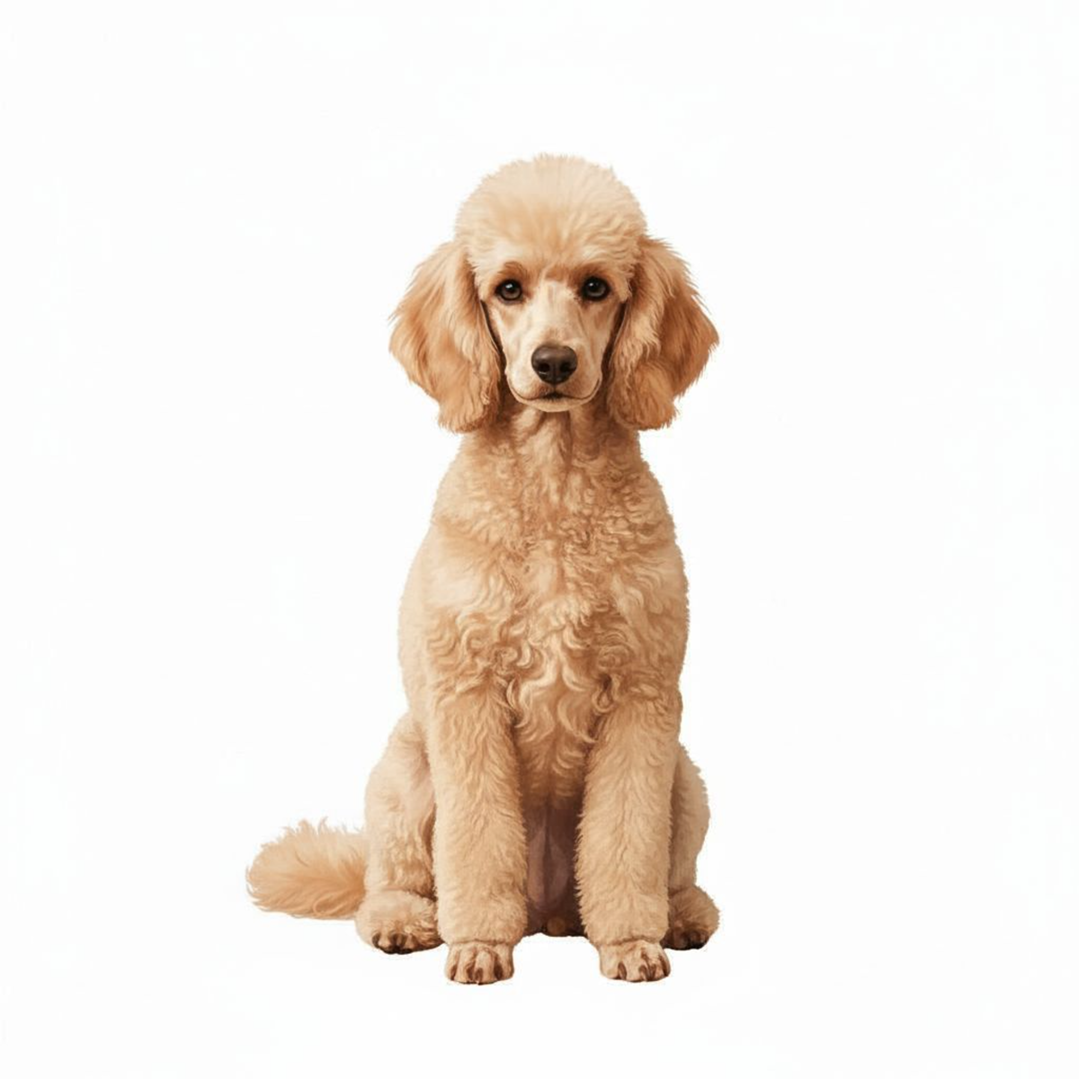 Designs by Mysh - Wholesale Sticker - Poodle Sticker – Elegant Curly Pup (3")0