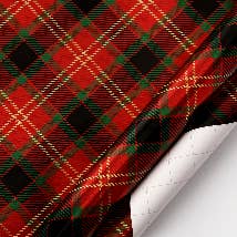 Gift Wrapping Paper- Plaid for wholesale by CaBella A Casa