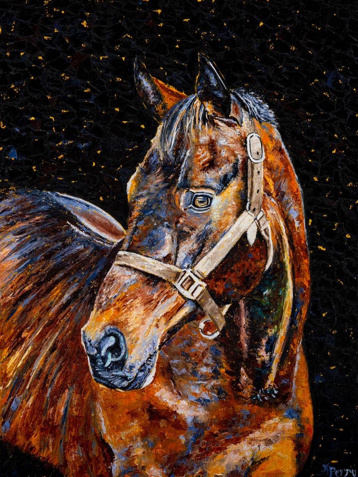 Horse & Jockey Print "Confident" for wholesale by Kim Perry Studio