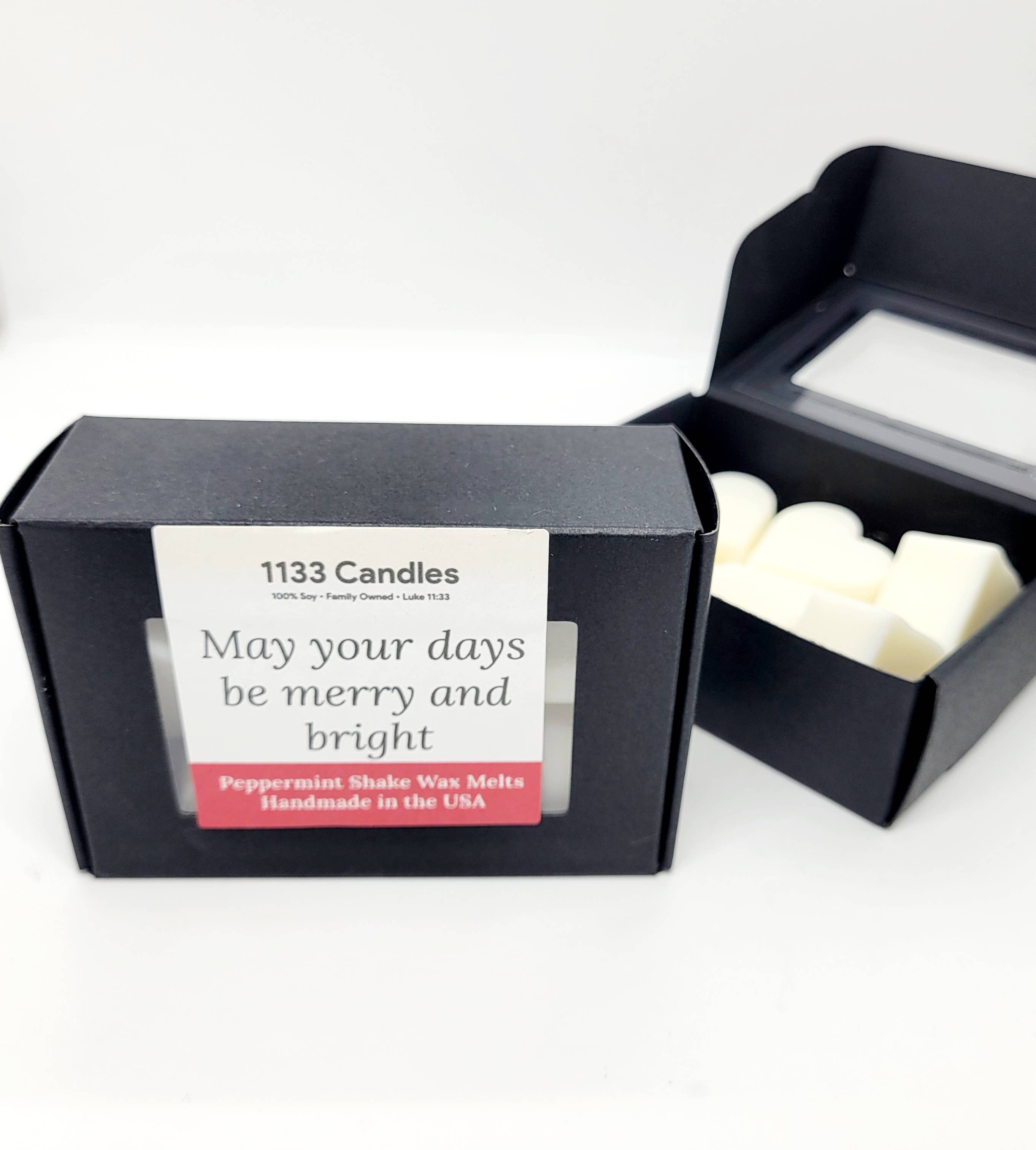 1133 Candles – wholesale Wax melt – Peppermint Shake Wax Melts | Christmas Gifts1