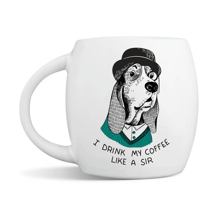 Tasse Pompeux Basset Hound pour la vente par Orner & Co