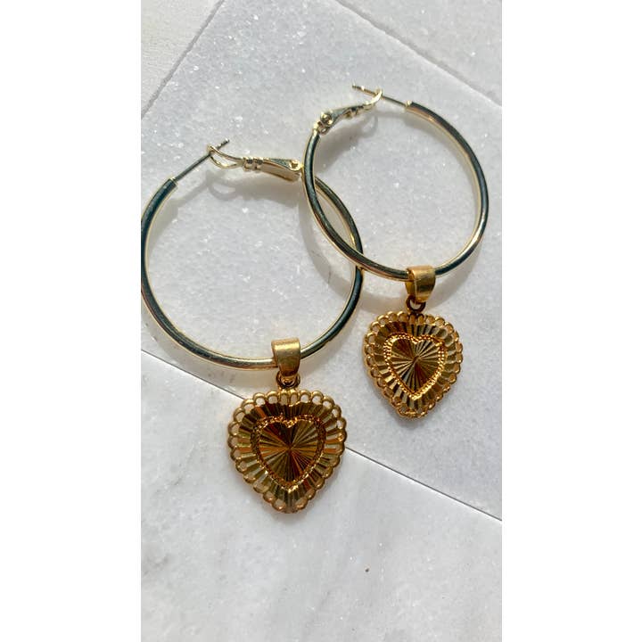 House of Au.ORA - Wholesale Hoop Earrings - Heartbreaker Hoop Earrings1