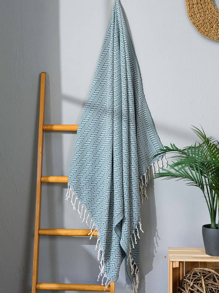 Oretta Peshtemal - Groen voor wholesale door Turkey Home Textile