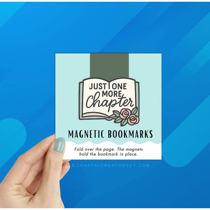 Coastal Creators of Connecticut - Wholesale Bookmark - Just One More Chapter Reversible Magnetic Bookmark5