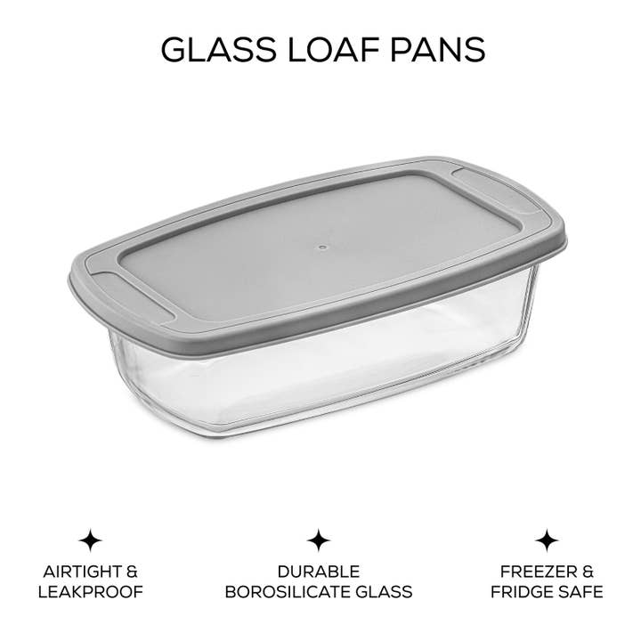 JoyJolt - Wholesale Baking dish - JoyJolt Glass Loaf Pans with Lids - Set of 32