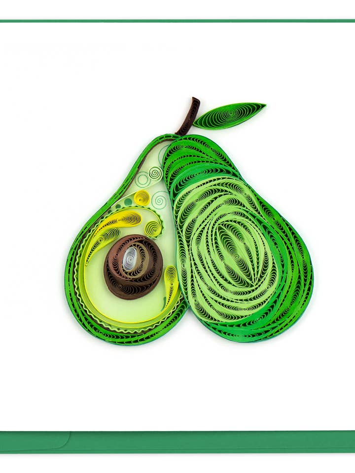 Kort med kärlek och quillad avokado för wholesale av Quilling Card