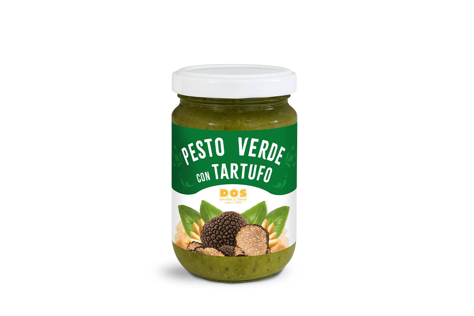 D.O.S. Specialità al Tartufo - Wholesale Pesto - Green Pesto with Truffle 130g0