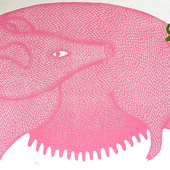 Strangford – wholesale Art print – Swine of the Times - Original Woodcut 1