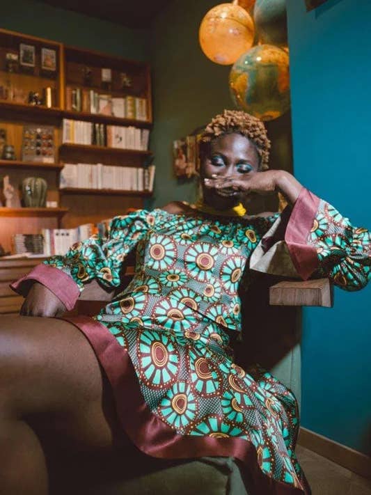 Turquoise Sunburst Türkisfarbener Sonnenstrahl-Rüschen-Minirock for wholesale on Faire1