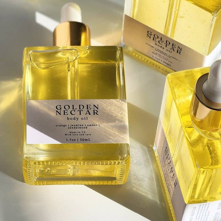 porter + rose - Wholesale Bath/Body Oil - Golden Nectar Body Oil3