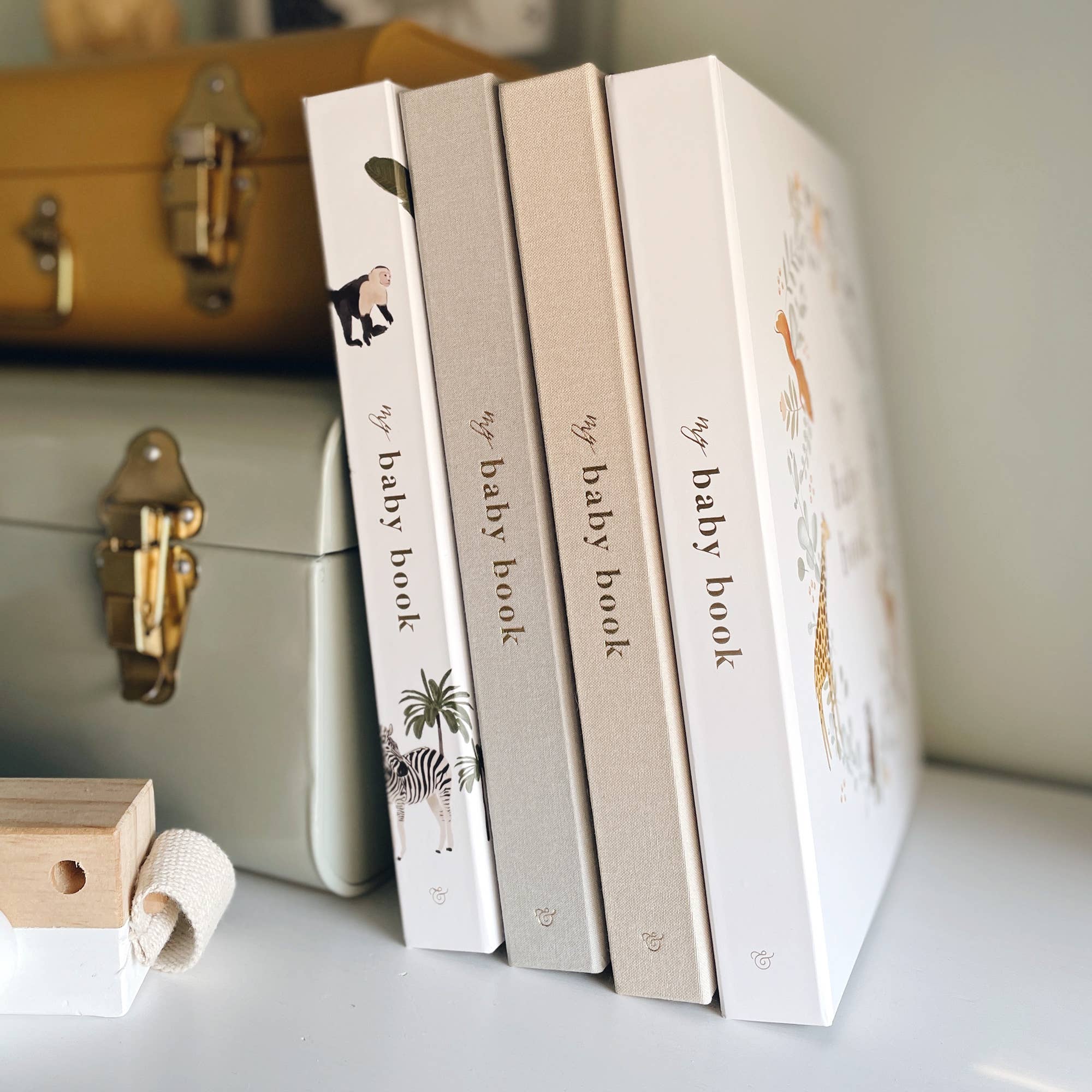 Blush And Gold - Wholesale Herinneringenboek - Kinderen en baby - My Baby Book (Dieren) luxe bewaarschrift met memory book + doos4