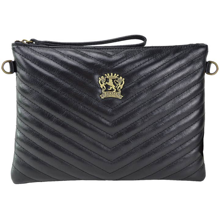 Sac en cuir de vachette pour femme Rufina B253/28 - Bruce Noir pour la vente par Pratesi