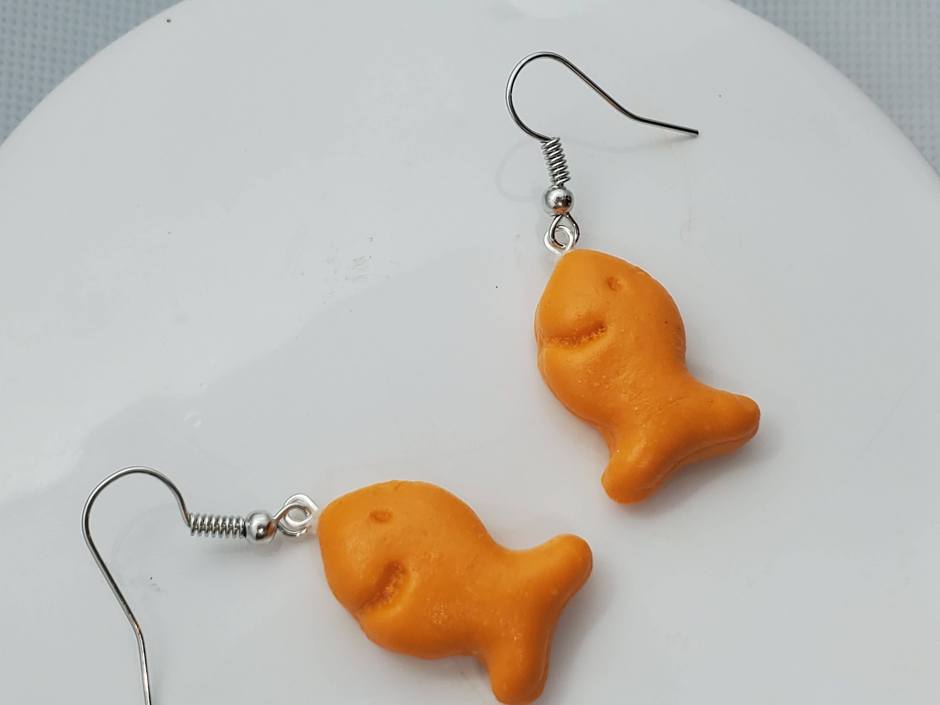 REMOVED BRAND - Wholesale Dangle Earrings - Goldfish Earrings, Fish Earrings, Snack Earrings3