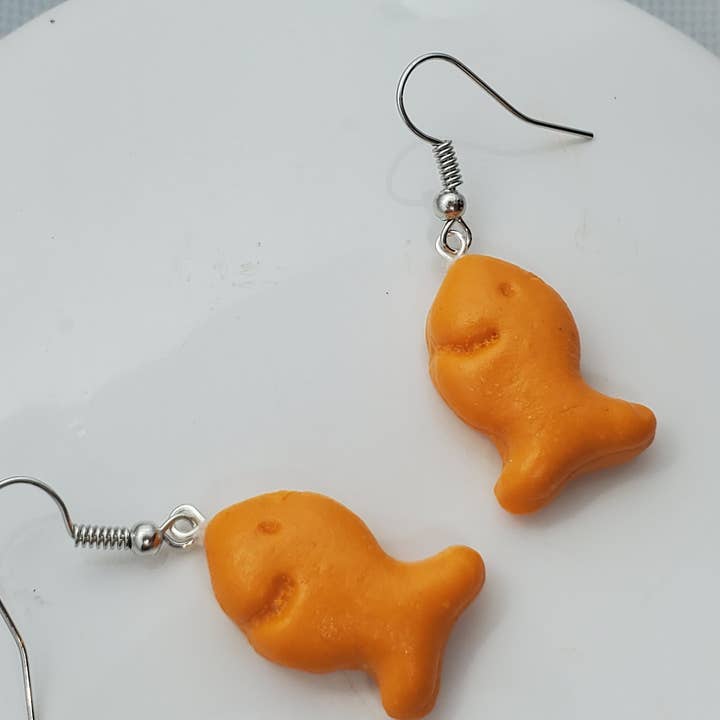 REMOVED BRAND - Wholesale Dangle Earrings - Goldfish Earrings, Fish Earrings, Snack Earrings3