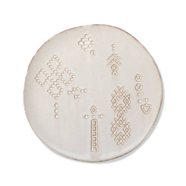 Artisan Dessert Plate - Marks White for wholesale by Fringe Studio