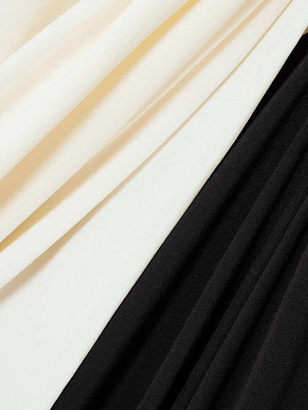 NERO BIANCO Abiti da sera maxi abiti da sera con scollo a V a maniche lunghe in vendita all'ingrosso su Faire7