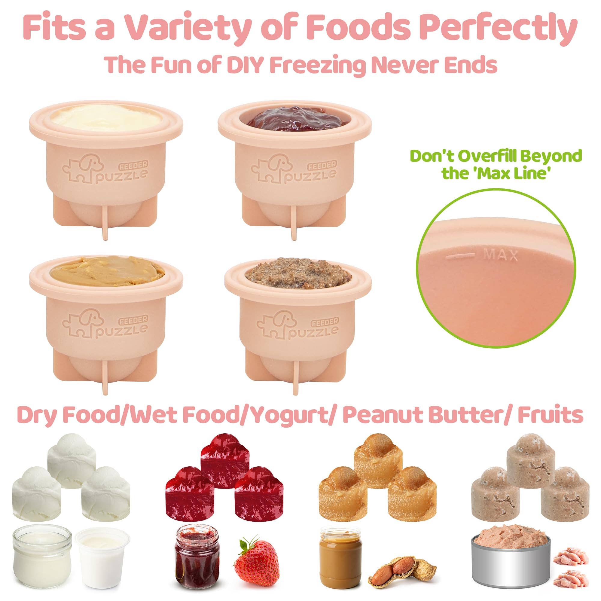 Pet Future llc - Wholesale Pet Toy - Dog - Puzzle Feeder Dog Toys, Interactive Enrichment Dog Toys Pink4