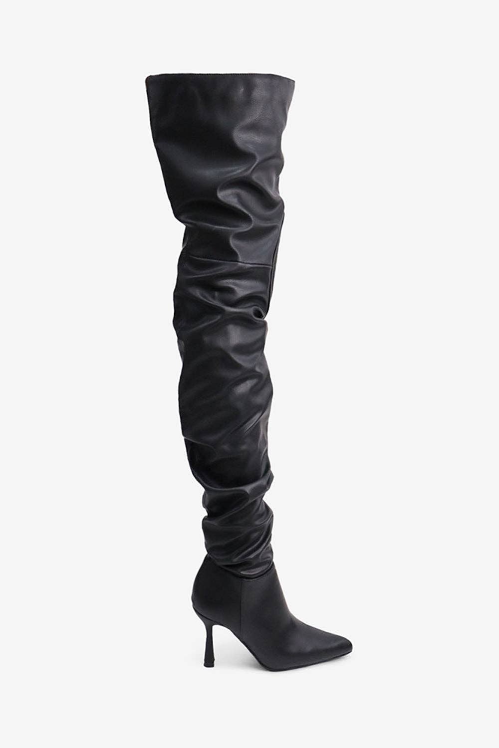 Lemonade Shoes - Wholesale Boots - Women's - KOMODO - Ruched Over-The-Knee Boots0