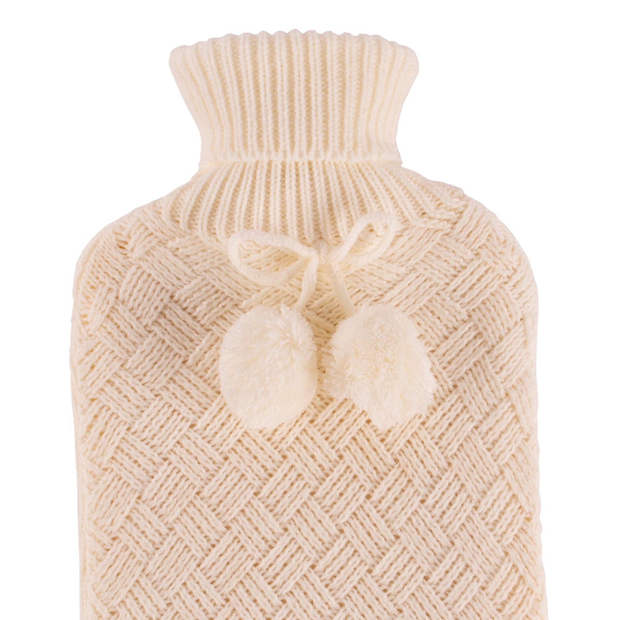 Rinkit Ltd – wholesale Hot/cold compress – Nicola Spring Hot Water Bottle Cover - Knitted - Cream4