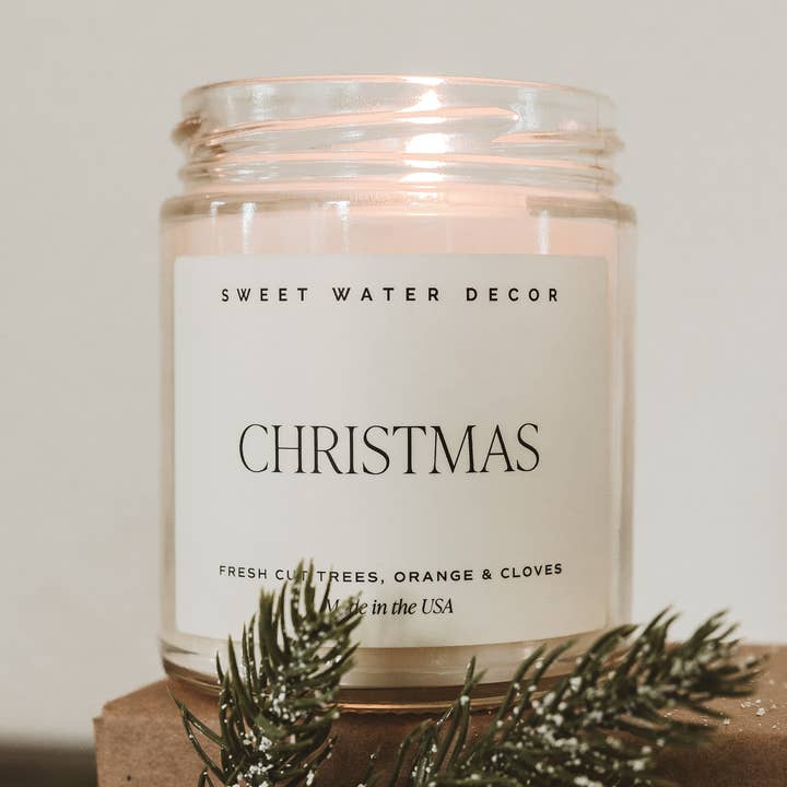 Christmas 9 oz Soy Candle - Christmas Decor & Gifts for wholesale by Sweet Water Decor
