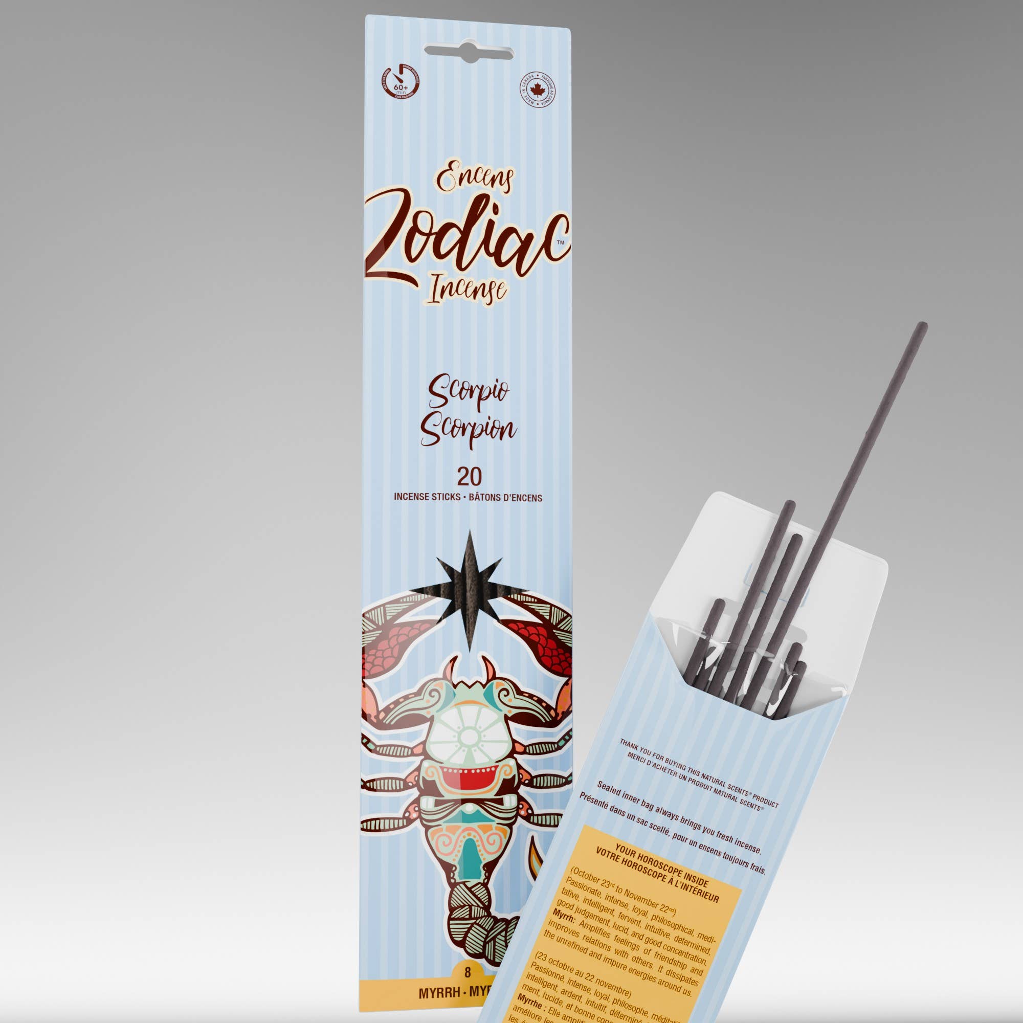 NATURAL SCENTS - Wholesale Incense - Zodiac #08 Scorpio Incense Sticks0