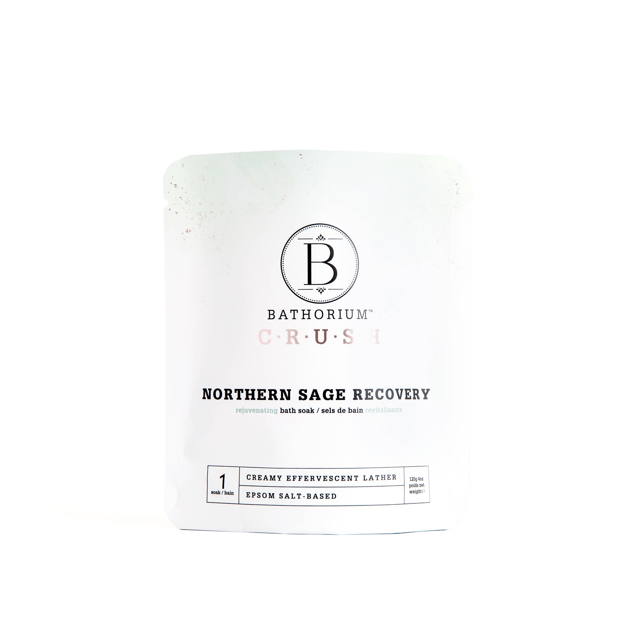 Bathorium - Wholesale Bath Soak/Milk - Northern Sage Recovery Crush Bath Soak 120g