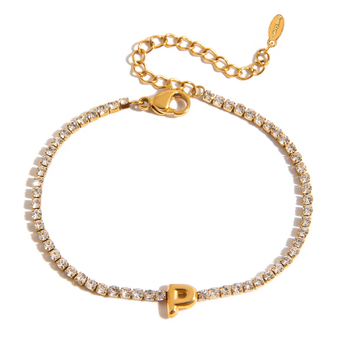 Savvy Bling - Wholesale Tennis Bracelet - Initial Tennis Bracelet Water Resistant15