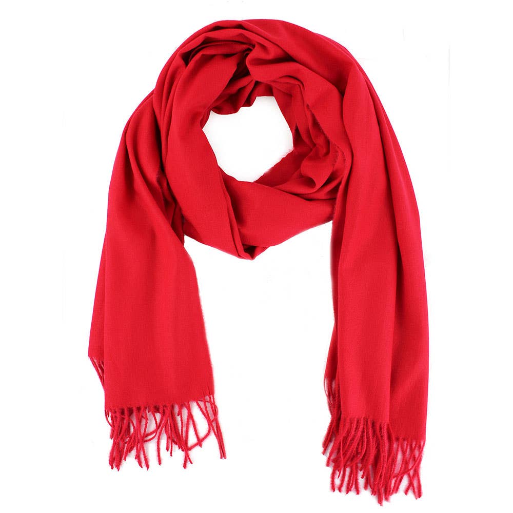 Sensibling Corp. - Wholesale Scarf - Women's - Solid Cashmere Blend Soft Wrap Shawl Scarf2