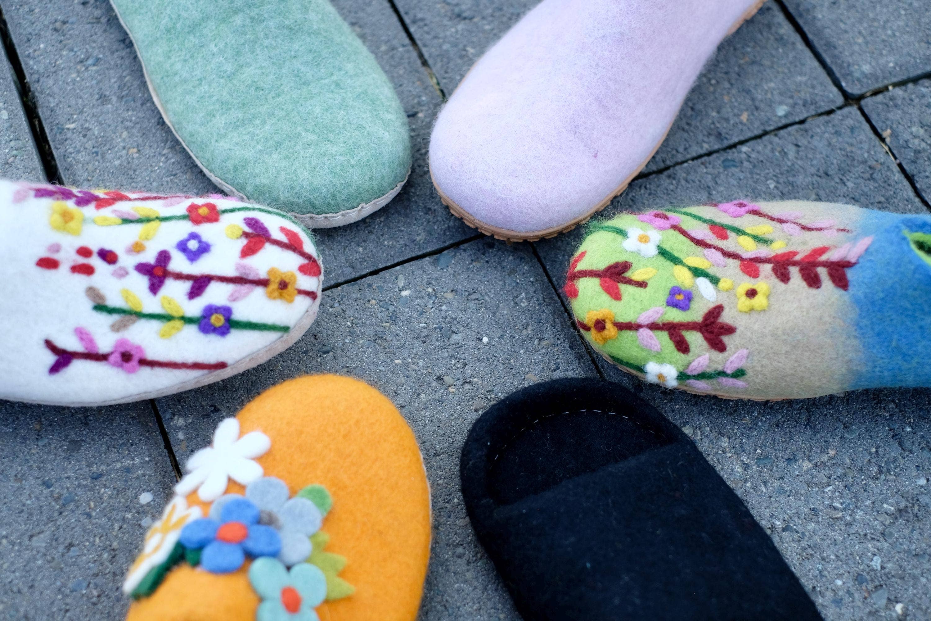 Fuzzy cove - Wholesale Slippers - Women's - Luxury Organic Merino Wool Slipper Slides | Women | Eco-Friendly Warmth, or Leather Foot Sole, Arch Support Home Cozy Comfort Gift9