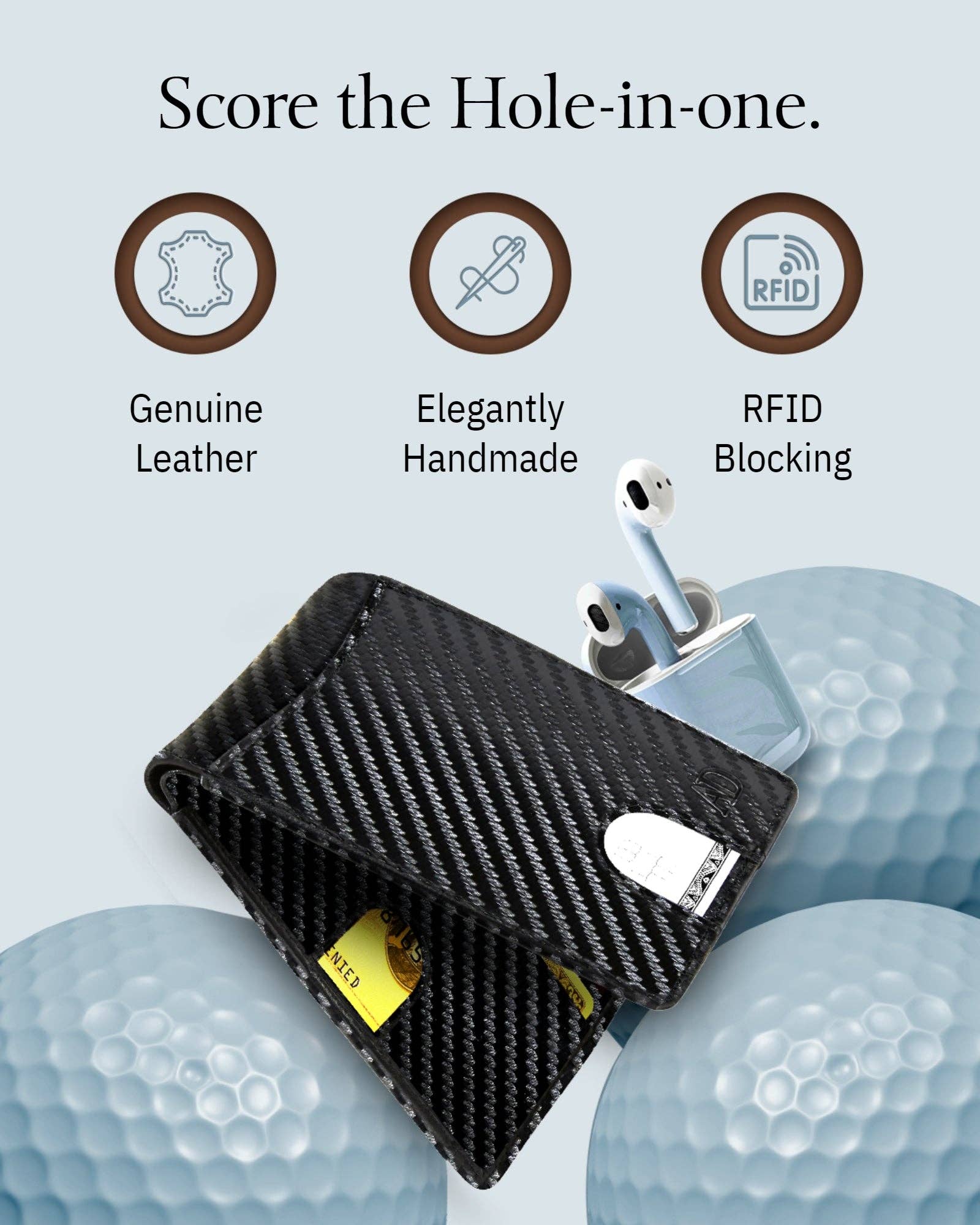 Access Denied Accessories - Vente Portefeuille – homme - Portefeuilles Bifold pour Hommes Portefeuille Mince en Cuir RFID avec Sangle de Tirage1