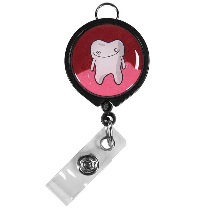 Tooth ID Badge Reel for wholesale by The Awkward Yeti