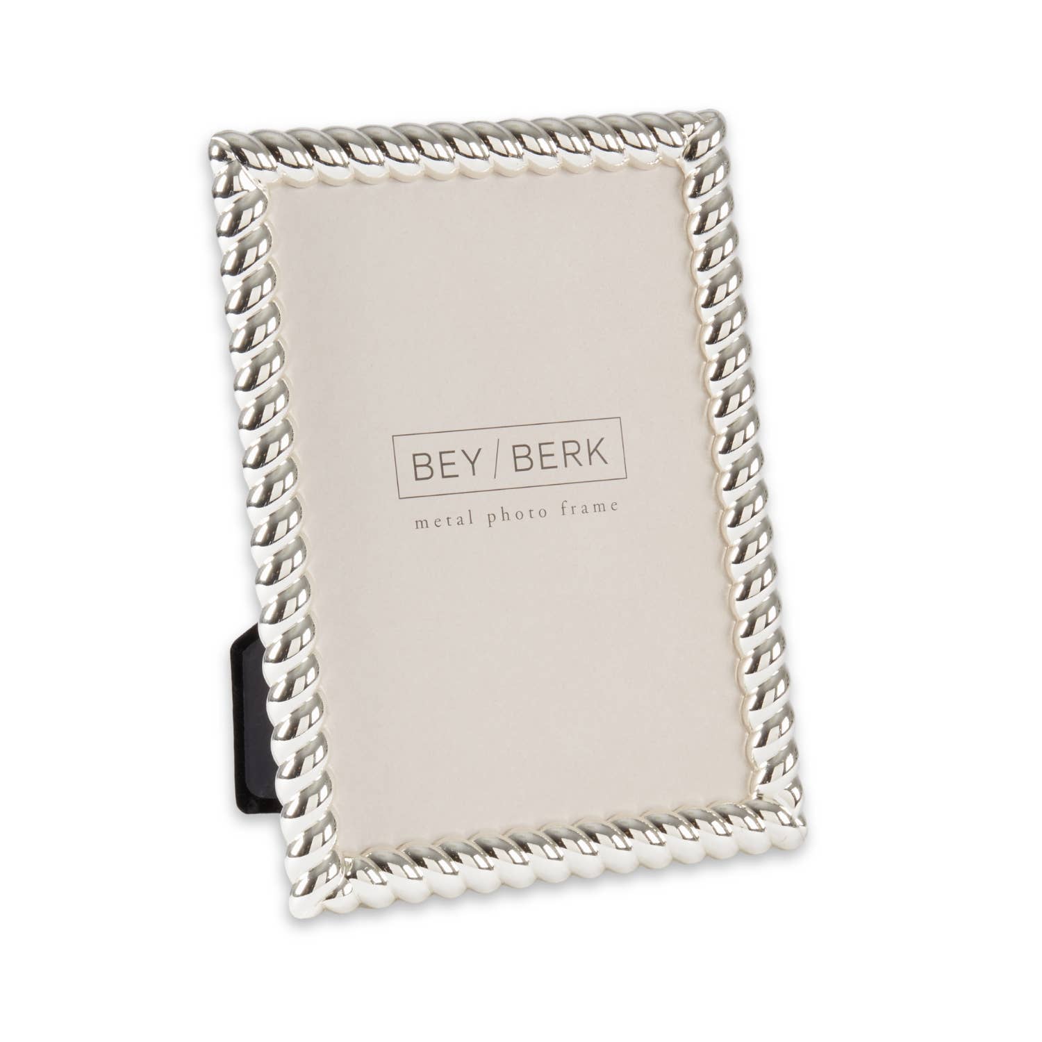 BeyBerk International - Wholesale Picture Frame - Silver Plated Rope Design Frame0