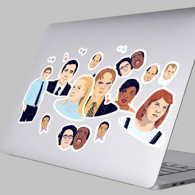 The Office US Vinyl Stickers for wholesale by Amy Blue Illustration