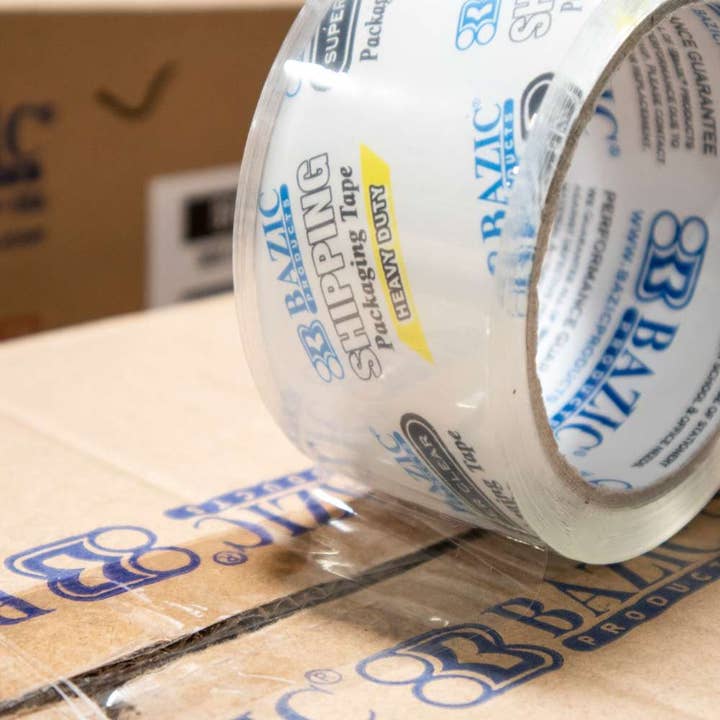 Luna Office Supply - Everyday Essential - Wholesale Tape - Heavy Duty Super Clear Packing Tape 1.88" x 54.6 Yards3
