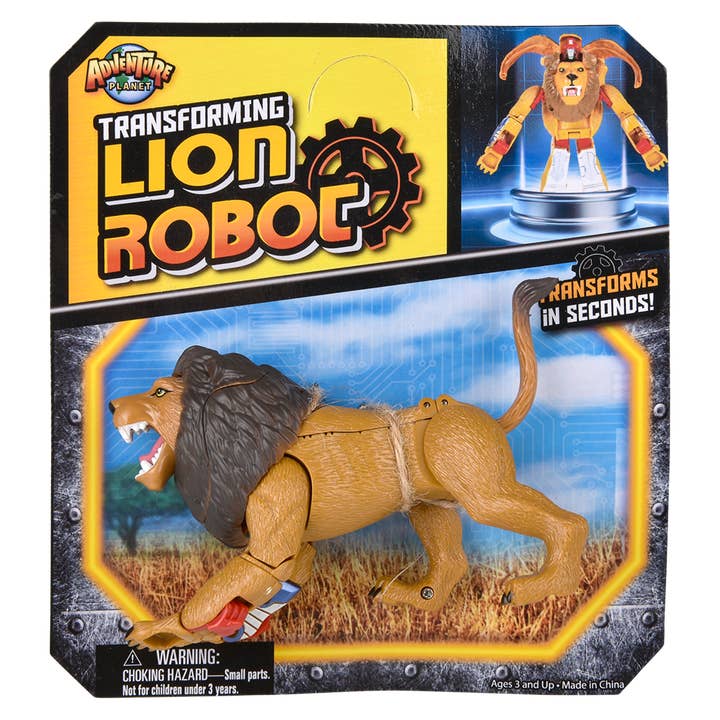 The Toy Network - Wholesale Figurine Toy - Kids - LION ROBOT ACTION FIGURE3