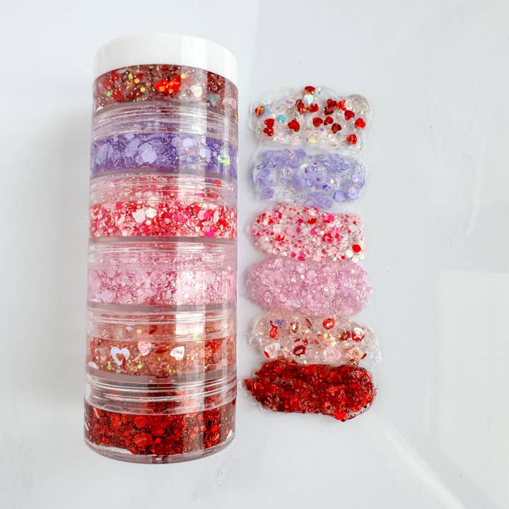 Lover Hair Glitter Stack for wholesale by Gussy Up Bow Co