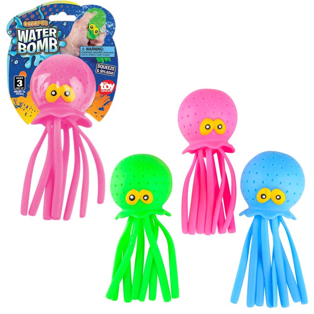 La Luna Bella - Toys – Brinquedo clássico - Crianças por atacado – Brinquedos infantis OCTOPUS WATER BALL LLB de 7.75"0