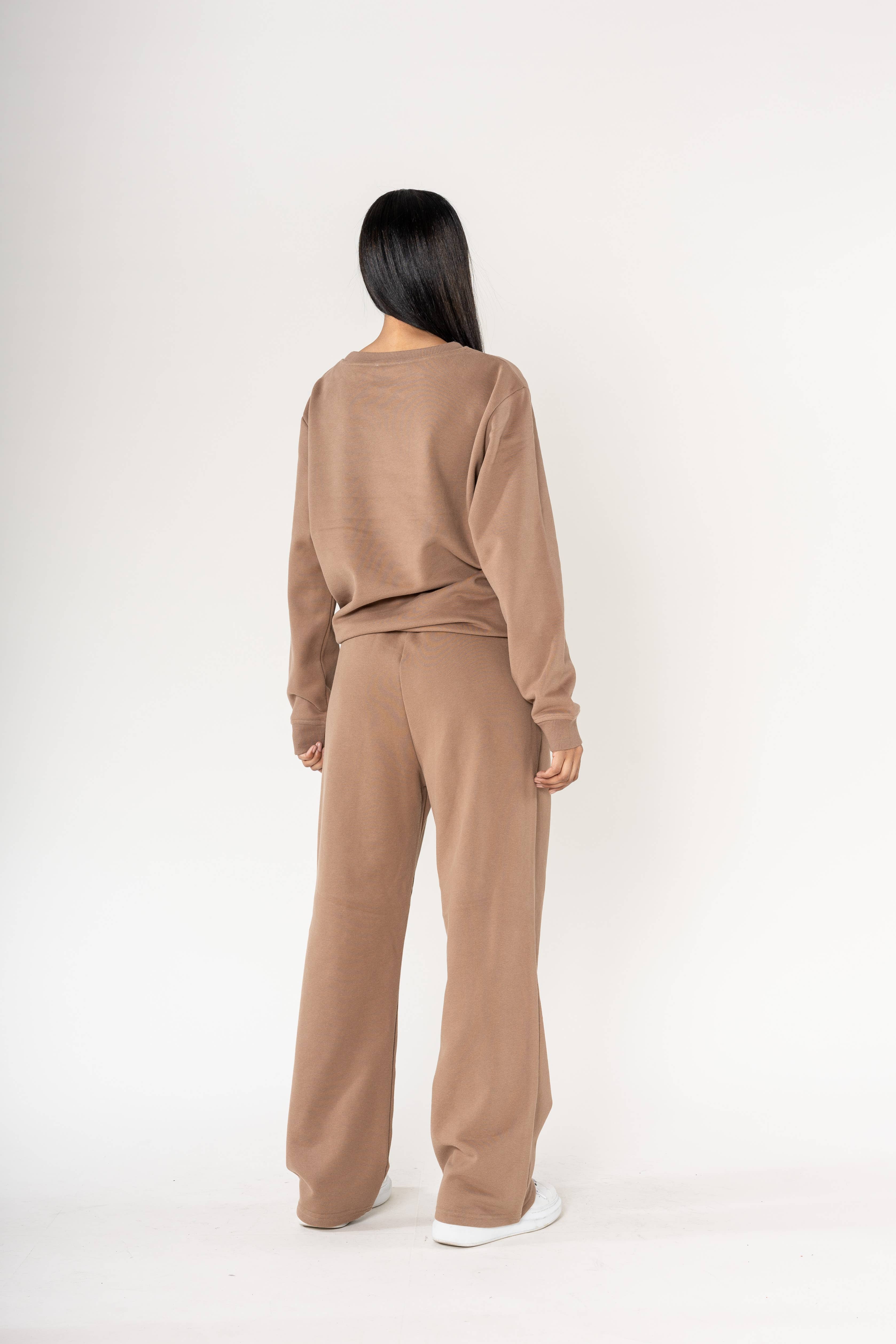 Nina Carter - Wholesale Lounge Sweatpants/Joggers - Women's - F023 loungewear sport flared fleece joggers3