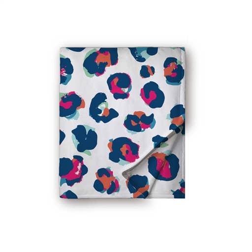 Manta Súper Suave SC 50x80 - Leopardo Colorido para venta al por mayor de Southern Couture