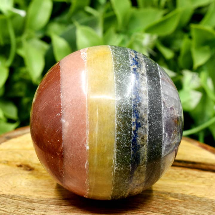 1Pc Gemstone Sphere | Bonded Chakra | Healing Crystal ball for wholesale by Soothing Crystals