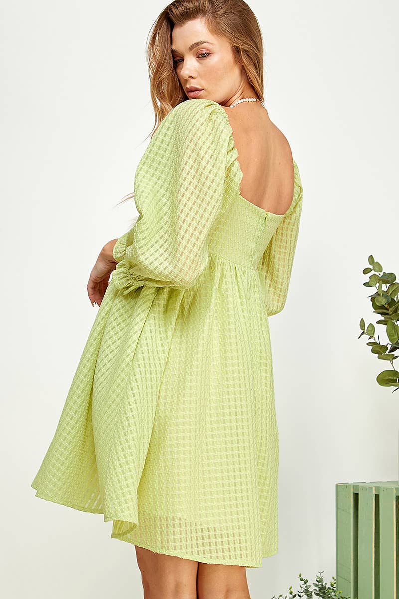 Sweet Lemon - Vente Robe – femme - Robe Babydoll Texturée Blushing Bloom16