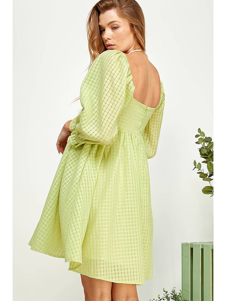 Sweet Lemon - Vente Robe – femme - Robe Babydoll Texturée Blushing Bloom16