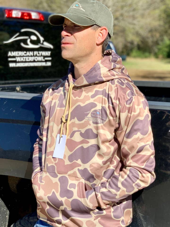 American Flyway Waterfowl - Wholesale Hoodie - Men's - AF Waterfowl Old School Performance Hoodie