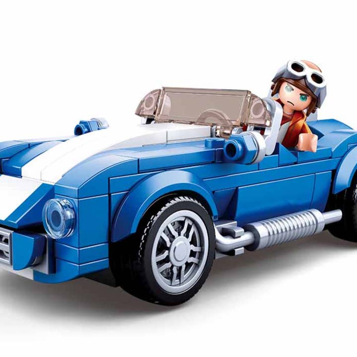 Texas Toy Distribution - Wholesale Building Set - Kids - Model Bricks Cobra GT40 Car Building Brick Kit (172 Pcs)