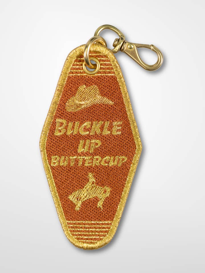 Abróchate el cinturón, capullito - Llave de habitación vintage para venta al por mayor de Wild Threads