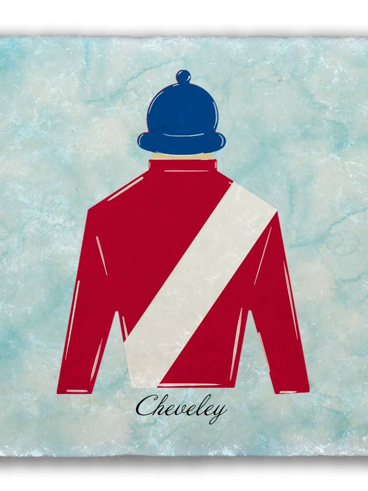 Sottobicchiere Cheveley Jockey Silk per la vendita all'ingrosso da parte di Steel Southern Designs