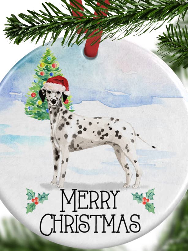 Dalmatian Christmas Ornament - Customised for wholesale by WagATudeTags