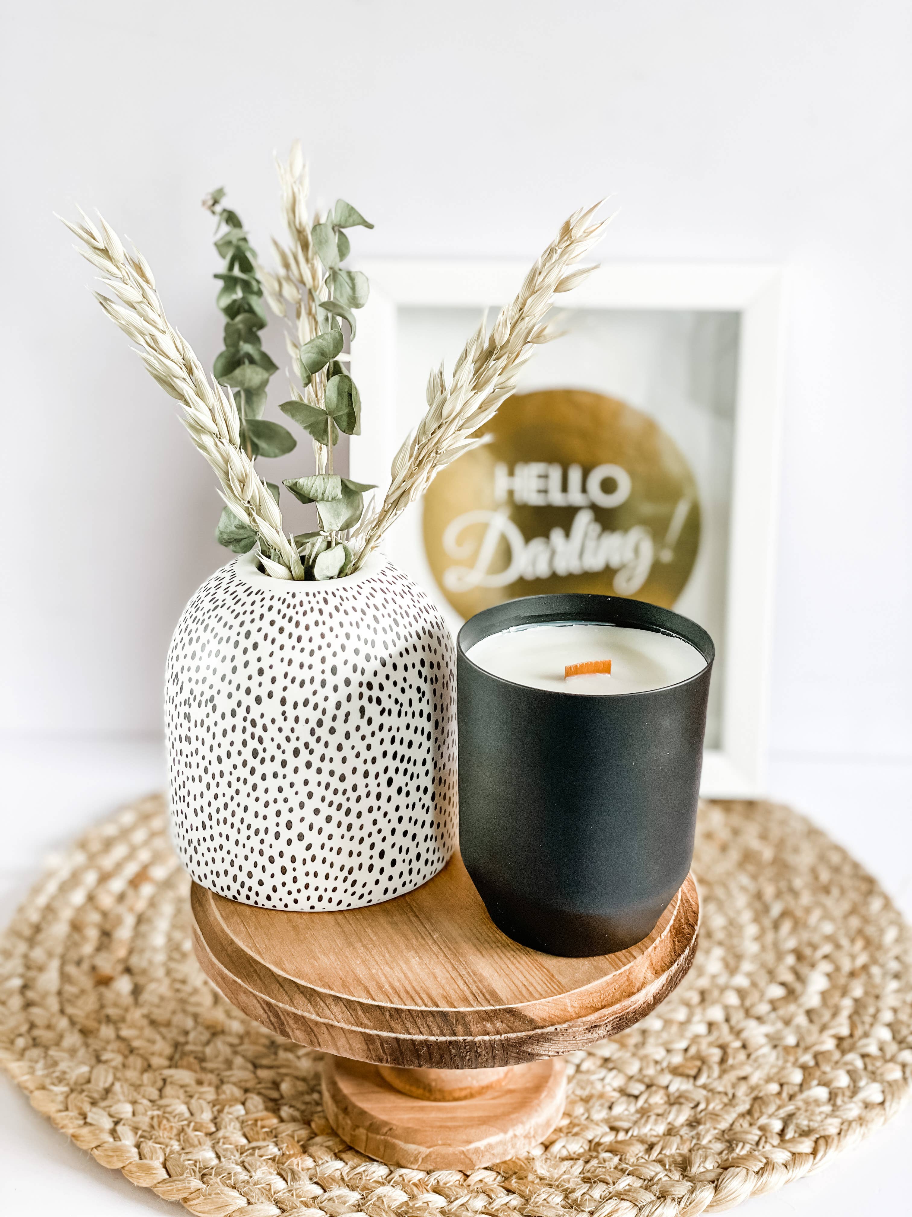 The Gilded Violet Co – wholesale Jar/filled candle – Vitamin Sea Black Steel Candle