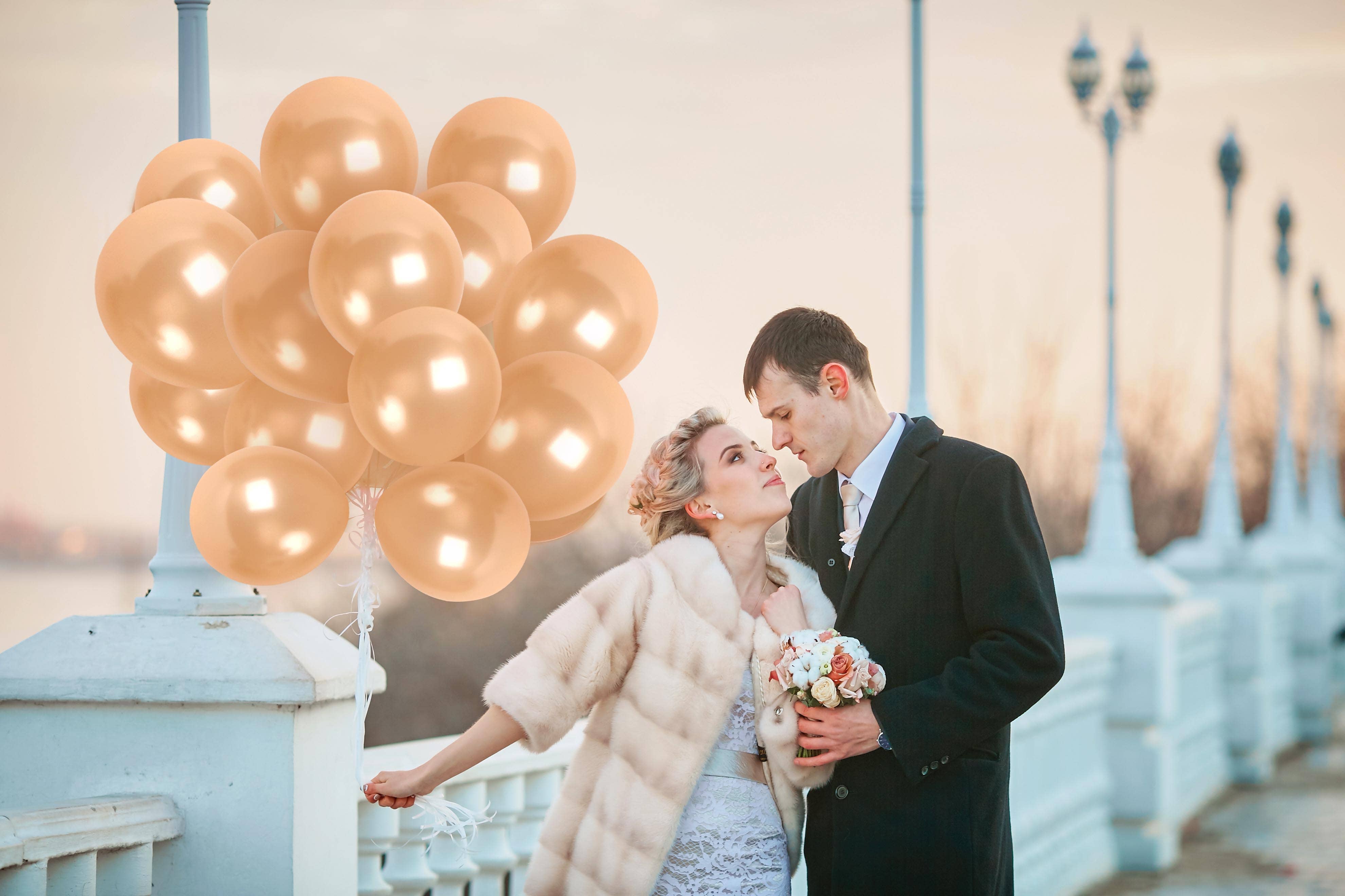 Treasures Gifted - Wholesale Balloon - Pearl Champagne Balloons - 12 Inch Latex Balloons5